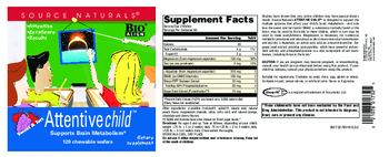 Source Naturals Attentive Child Sweet & Tart - supplement