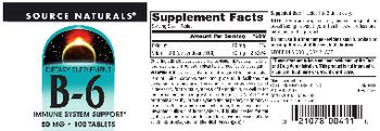 Source Naturals B-6 50 mg - supplement