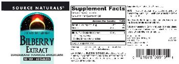 Source Naturals Bilberry Extract 50 mg - supplement