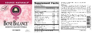 Source Naturals Bone Balance - supplement