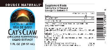 Source Naturals Cat's Claw - supplement