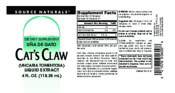 Source Naturals Cat's Claw Liquid Extract - supplement