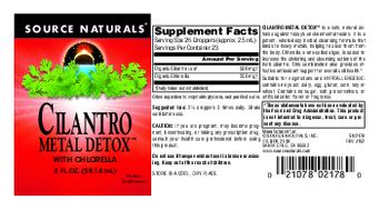 Source Naturals Cilantro Metal Detox - supplement