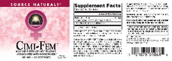 Source Naturals Cimi-Fem 80 mg - supplement