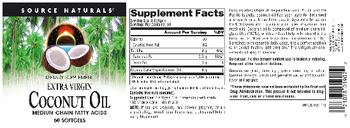 Source Naturals Coconut Oil - supplement