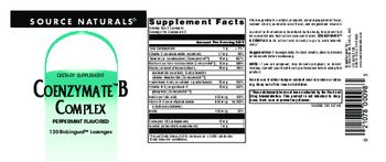 Source Naturals Coenzymate B Complex Peppermint Flavored - supplement
