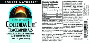 Source Naturals Colloida Life Trace Minerals - supplement
