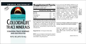 Source Naturals ColloidaLife Trace Minerals Fruit Flavor - supplement