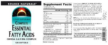 Source Naturals Complete Essential Fatty Acids - supplement