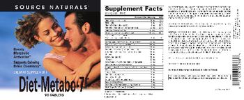 Source Naturals Diet-Metabo-7 - supplement