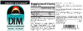 Source Naturals DIM 200 mg - supplement