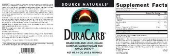 Source Naturals DuraCarb - supplement