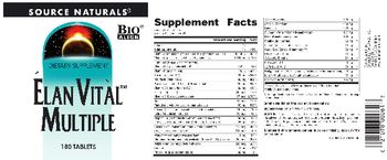 Source Naturals Elan Vital Multiple - supplement