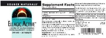 Source Naturals Ellagic Active 300 mg - supplement