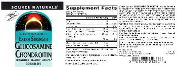 Source Naturals Extra Strength Glucosamine Chondroitin - supplement