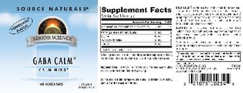Source Naturals GABA Calm Peppermint Flavor - supplement