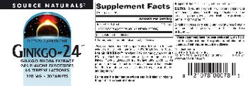 Source Naturals Ginkgo-24 120 mg - supplement