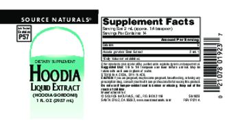 Source Naturals Hoodia Liquid Extract - supplement