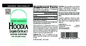 Source Naturals Hoodia Liquid Extract - supplement