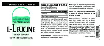 Source Naturals L-Leucine - amino acid supplement