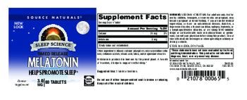 Source Naturals Melatonin 3.0 mg - supplement