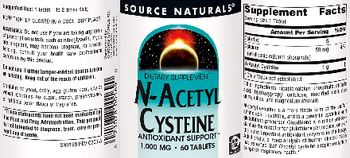 Source Naturals N-Acetyl Cysteine 1,000 mg - supplement