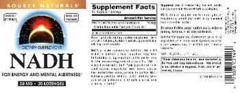 Source Naturals NADH 20 mg - supplement