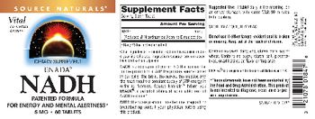 Source Naturals NADH 5 mg - supplement