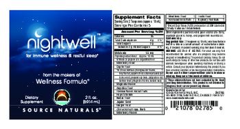 Source Naturals NightWell for Immune Wellness & Restful Sleep - supplement