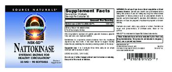 Source Naturals NSK-SD Nattokinase - supplement