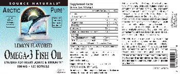 Source Naturals Omega-3 Fish Oil Lemon Flavored - supplement