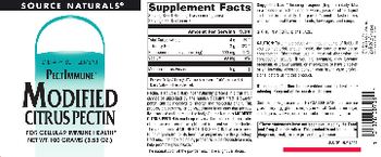 Source Naturals PectImmune Modified Citrus Pectin - supplement