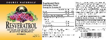 Source Naturals Resveratrol - supplement