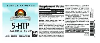 Source Naturals Serene Science 5-HTP 200 mg - supplement
