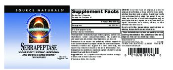 Source Naturals Serrapeptase - supplement