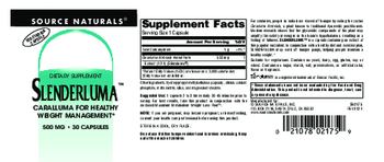 Source Naturals Slenderluma 500 mg - supplement