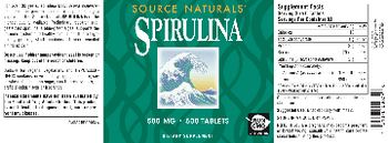 Source Naturals Spirulina 500 mg - supplement
