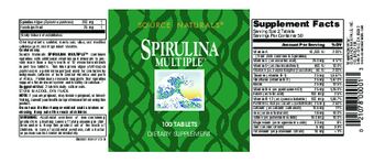 Source Naturals Spirulina Multiple - supplement