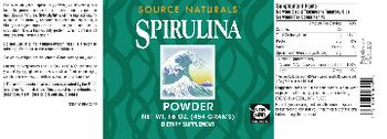 Source Naturals Spirulina Powder - supplement