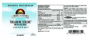 Source Naturals Theanine Serene With Relora - supplement