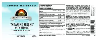 Source Naturals Theanine Serene With Relora - supplement