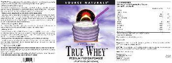 Source Naturals True Whey - supplement