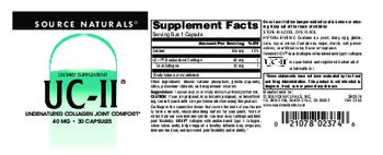 Source Naturals UC-II 40 mg - supplement