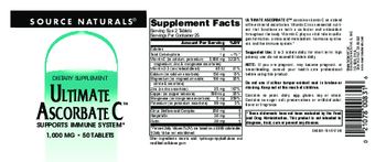 Source Naturals Ultimate Ascorbate C 1,000 mg - supplement