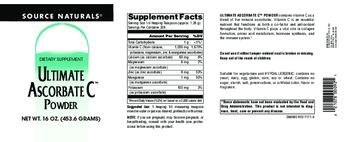 Source Naturals Ultimate Ascorbate C Powder - supplement