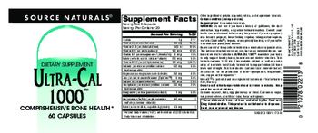 Source Naturals Ultra-Cal 1000 - supplement