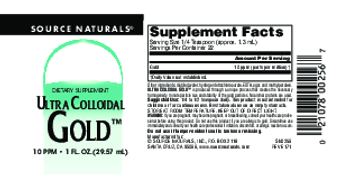 Source Naturals Ultra Colloidal Gold - supplement