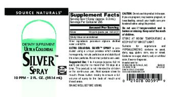 Source Naturals Ultra Colloidal Silver Spray - supplement