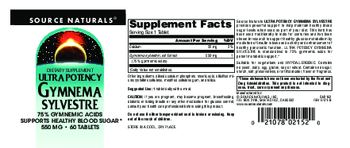 Source Naturals Ultra Potency Gymnema Sylvestre 550 mg - supplement