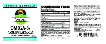 Source Naturals Vegan Omega-3s 300 mg - supplement